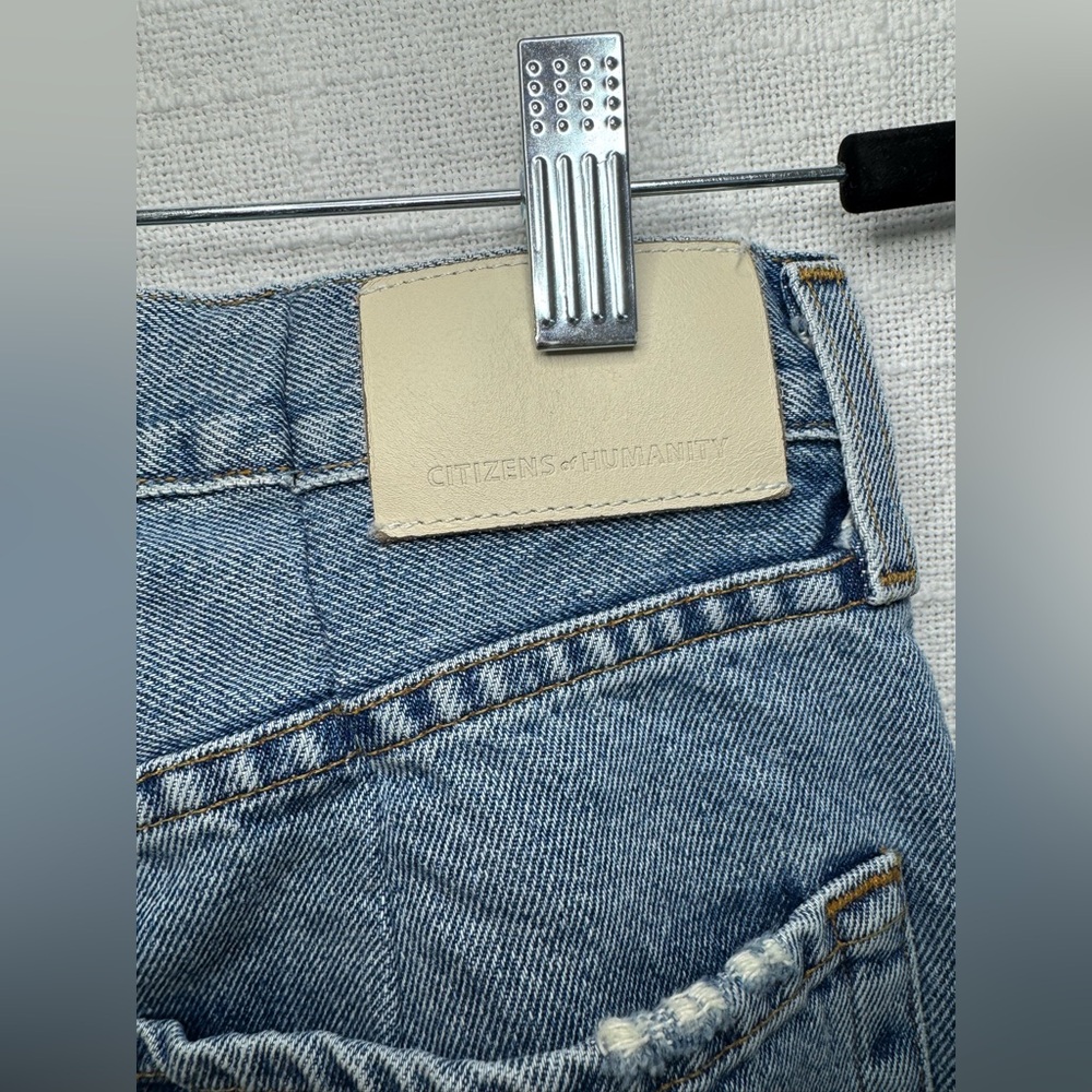 Citizens Of Humanity Wide-Leg Flare Jeans in Medium Blue - Picture 13 of 14